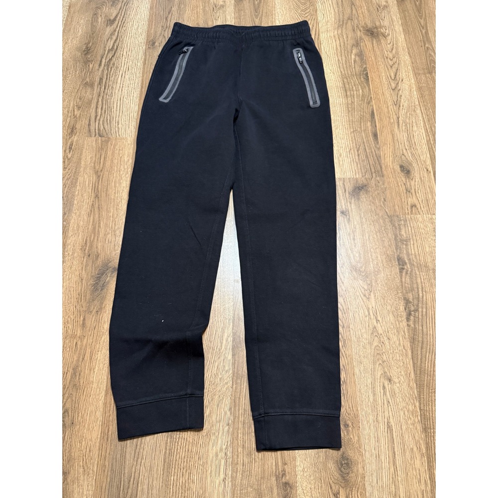 Old Navy Pants Boys Size XL Black Jogger Zipper Pocket Dynamic Fleece